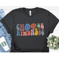 thumbnail image 1 of Choose Kindness Retro Smiley Face Boho Rainbow T-Shirt All Size S-4Xl, 1 of 4