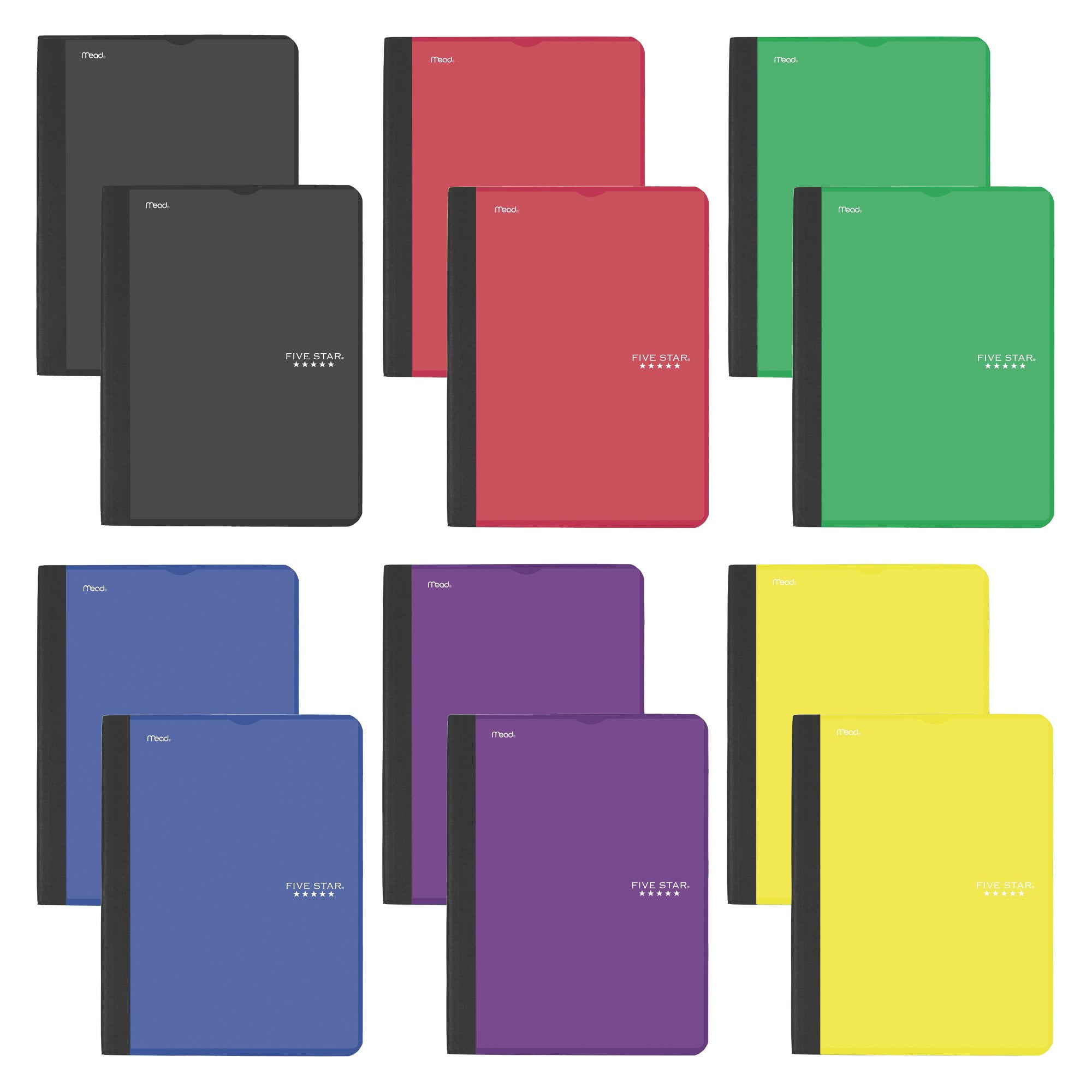 Five Star Interactive Notetaking Composition Books, 1 Subject, College