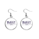 thumbnail image 1 of Dulce amor lindo estilo de cita handwrite Pendientes pendientes de plata colgantes joyas señora Unbranded M, 1 of 3