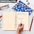 thumbnail image 4 of FORMRS 1-Subject Spiral Notebook 8" x 5" College Ruled 60 Refillable Sheet A5 Hard Cover, Blue Daisy, 4 of 7
