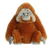 Aurora  12 in. Huggable Destination Nation Orangutan Global Exploration Learning Fun Stuffed Animal Toy, Orange