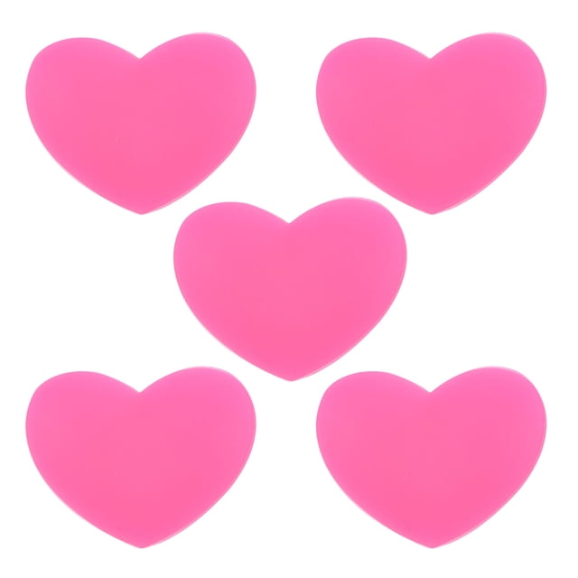 Uxcell Tennis Racket Vibration Dampener Soft Silicone Racket Shock Absorber for Tennis Racquet String - Heart Shaped Hot Pink