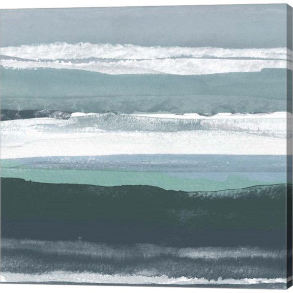 Great Art Now Teal Sea II by Rob Delamater Canvas Wall Art