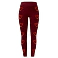 thumbnail image 5 of Tosmy Leggings For Women Women's Casual Valentine's Day Print Yoga Pants Leggings Soft, 5 of 5