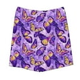 thumbnail image 4 of Pounoo New 2025 Shorts for Girls 4-16 Casual Print Summer Shorts Elastic Waisted with Pocket Soft Satiny Girls Shorts 7-8, 4 of 5