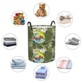 thumbnail image 5 of KLL Surfing Dinosaur Waterproof Foldable Laundry Hamper Bucket with Handles for Storage Bin,Kids Room,Home Organizer (Small ), 5 of 7