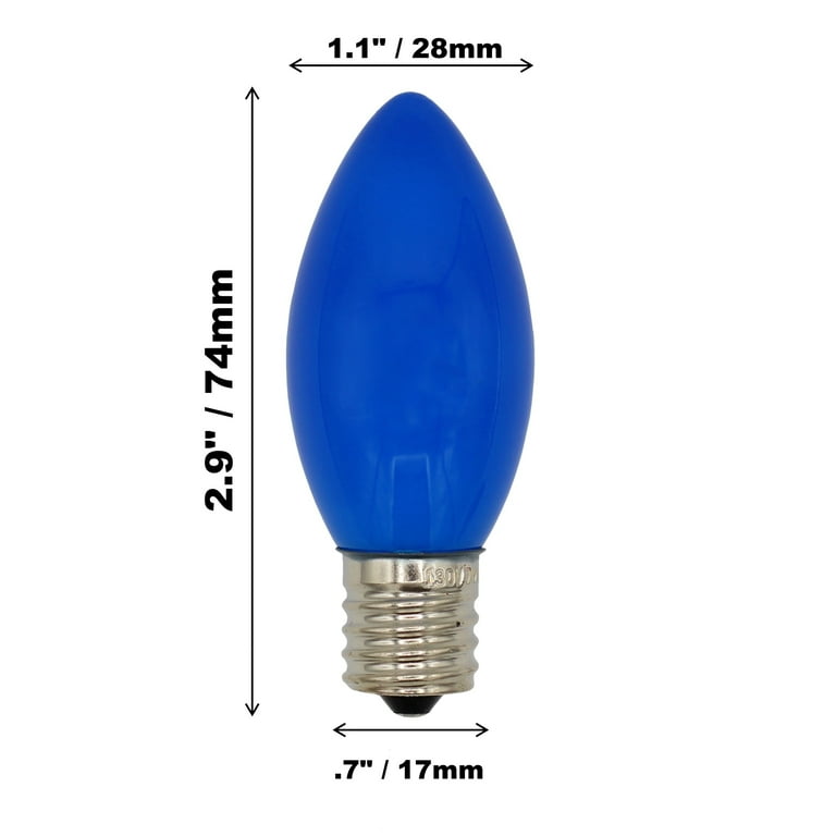 Five C7- 7watt Light Bulbs