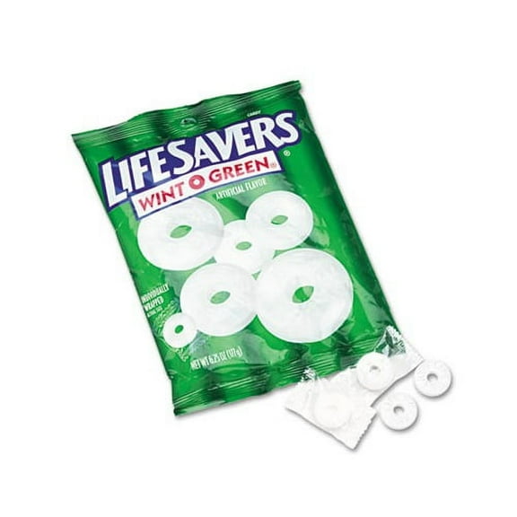 Hard Candy Mints Wint-O-Green, Individually Wrapped, 6.25 oz Bag