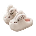 thumbnail image 4 of Jamicy Kids Toddler Slippers for Boys Girls Cute Bunny House Shoes Non Slip Warm Soft Winter Fuzzy Indoor Bedroom Slipper, 4 of 7