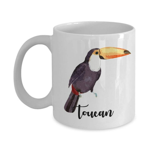 Toucan Bird Coffee & Tea Gift Mug, Accessories, Decorations, Stuff & Collectibles For Birder And Bird Watcher Men & Women