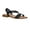 Black, variant on Women's Lido Asym Slingback Sandal +Memory Foam