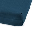 thumbnail image 3 of Jordan Manufacturing 72" x 21" Limbo Capri Blue Crosshatch Rectangular Outdoor Chaise Lounge Cushion with Ties and Hanger Loop, 3 of 12