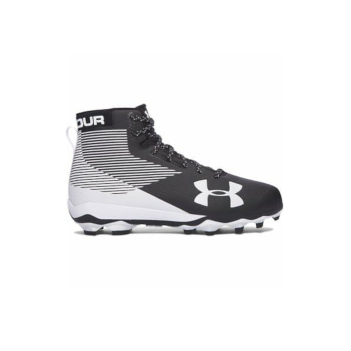 Sporting Goods NEW Mens Under Armour Hammer Mid D Football Cleats Black