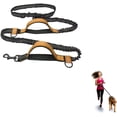 thumbnail image 1 of Laisse pour Chien Rétractable Mains Libres, pour Grands Chiens, Chiens Moyens et Petits, Laisse pour Chien Mains Libres pour Courir, Marcher, Randonnée. (Jaune), 1 of 5