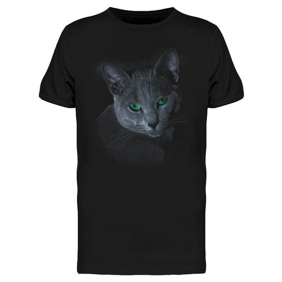 Cat, Russian Blue T-Shirt Men -Image by Shutterstock, Male 3X-Large