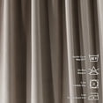 thumbnail image 3 of 3S Brother's Solid Luxury Matte Velvet Soft Curtains Set of 2 Panels Hanging Back Tap & Rod Pocket Home Décor Bedroom Kitchen Office Windows Room Darkering ( Tan-52"x95"), 3 of 6
