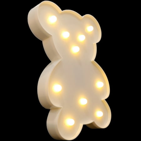 

Bear Modeling Lamp Night Light Cute Desk Nightlight Animal Table Cartoon Lights LED Baby