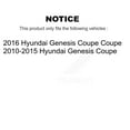 thumbnail image 2 of Kugel Front Rear Wheel Bearing & Hub Assembly Kit for Car Hyundai Genesis Coupe - Left Right Side (Driver Passenger) K70-101285, 2 of 11