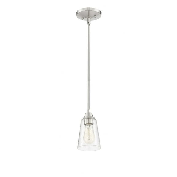 41991-BNK-CS Craftmade Lighting Grace - One Light Mini Pendant in Transitional Style - 5 inches wide by 7 inches high
