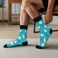 thumbnail image 2 of Funny Happy Easter Bunny Socks-Unique Gag Gifts for Men Women Teen Boys - Easter Valentines Christmas Birthday Gifts for Him Men Boyfriend Stocking Stuffer, 2 of 7