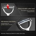 thumbnail image 2 of Potato Peeler, Stainless Steel Vegetable Peeler Super Sharp Fruit Peelers for Kitchen(1 pack), 2 of 5