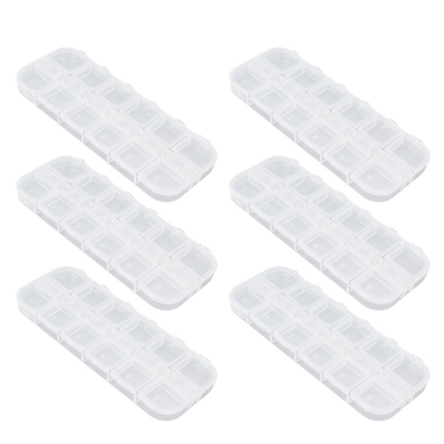 Nail Storage Box, Waterproof Transparent Plastic Jewelry Box Organizer For Jewelry