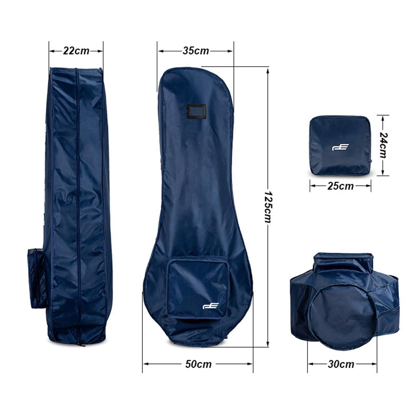 Rain Protection Cover Pouch Women Men Golfer with Handle Golf Bag Rain Cover Blue