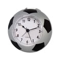 thumbnail image 2 of Reloj despertador con forma de balón de fútbol, ​​decoración del hogar, reloj de mesa, movimiento silencioso para cumpleaños Plata, 2 of 9