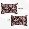 thumbnail image 2 of Uemuo Snake And Rose Print Throw Pillow Case – Cozy & Soft Cushion Cover, Hypoallergenic Pillow Case for Sleeping, Perfect for Women with Envelope Closure-14"x20", 2 of 6