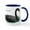 White/Navy Inside, variant on CafePress - Black Swan Mug - 11 oz Ceramic Mug - Novelty Coffee Tea Cup
