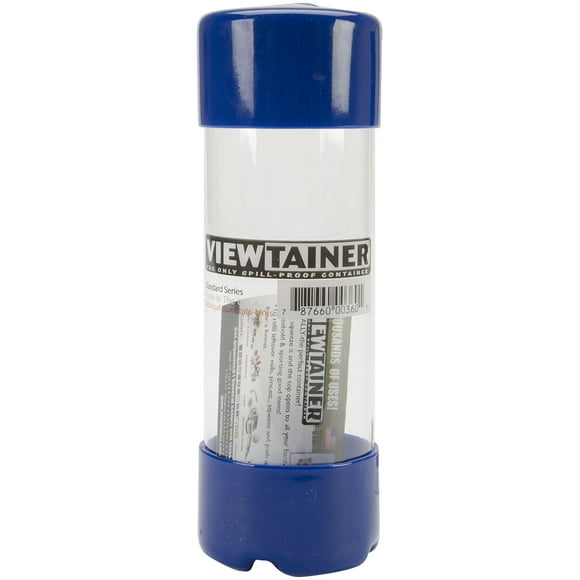 Viewtainer Slit Top Storage Container 2"X6"-Blue