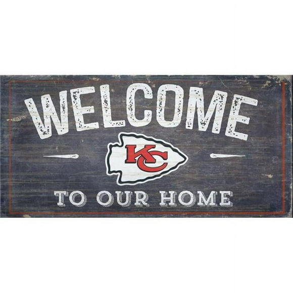 Kansas City Chiefs Welcome Distressed 6 x 12