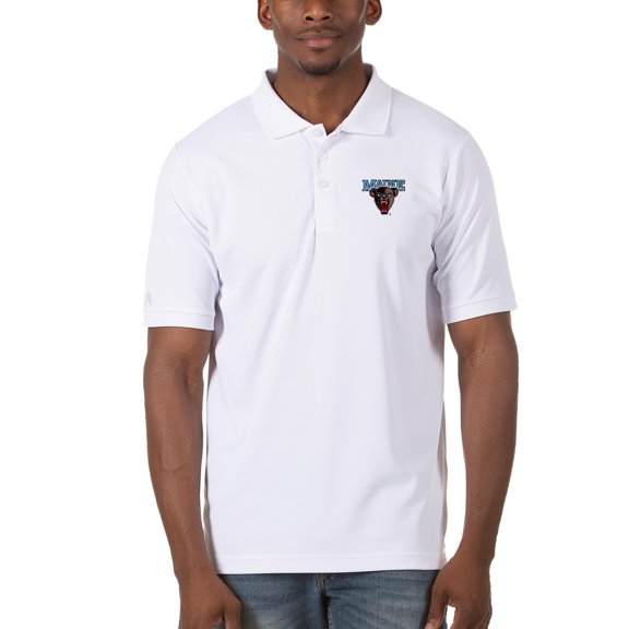 Men's Antigua White Maine Black Bears Legacy Pique Polo