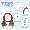 thumbnail image 3 of Fishing Wire Leader Line Steel Heavy Saltwater Fishing Leader Line High Strength with Rolling Swivel and Snap Red, 3 of 5