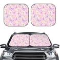 thumbnail image 2 of Gukieu colorful Butterflies Print Car Windshield Sun Visor, Foldable Anti-UV Car Sun Visor Suitable for Vans, Trucks Car Accessories-Small, 2 of 6