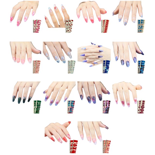 Minnieouse Pegatina para uñas Estilo autoadhesivo ajustable Combinación perfecta Impermeable Atractivo Paster flexible Consejos de manicura Juegos de manicura YMC1017