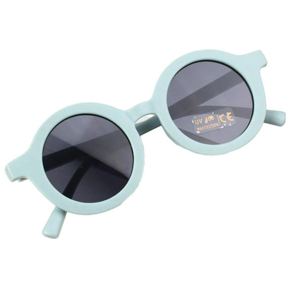 Gafas de sol para niños y niñas, con montura de plástico, protección UV4, para fiestas al aire libre gris