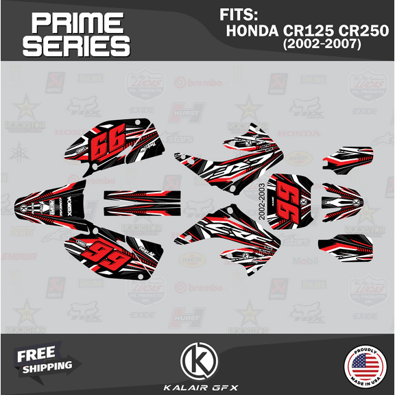Kalair GFX Graphics Kit for Honda CR125 (2002-2003) Prime Series