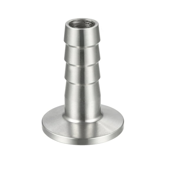 Unique Bargains Clamp Hose Adapter, 1.181" Flange to 14mm Hose Barb Fitting