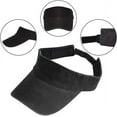 thumbnail image 2 of Sun Visor Hats Cotton Twill Ball Adjustable Sun Caps for Men Women(Black), 2 of 3