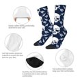 thumbnail image 3 of Logiee white arrow Skull Print Adult Socks for Men & Women,Calf Socks, Ankle Socks,Boots Socks,Breathable Casual Sock,Unisex Crew Socks, 3 of 6