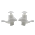 thumbnail image 2 of 2 pares de tapones para los oídos impermeables tapones para los oídos de silicona accesorios de natación (blanco), 2 of 5