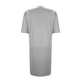 thumbnail image 6 of Timegard Sleep Dress for Women Summer Round Neck Short Sleeve Comfy Loose Solid Color Casual Homewear, 6 of 6