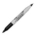 thumbnail image 2 of 12 Marcador Permanente Sharpie Doble Punta Color Negro, 2 of 4