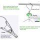 thumbnail image 2 of 2Pcs Clip and Drip Colgadero，Estante para secador de Calcetines，Tendedero Portátil de Metal para Colgar y Secar Ropa，Clips y Drip Colgadero，Estante de Secado Giratorio 360°, 2 of 4