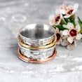 thumbnail image 4 of CILENON Diamond Rings Vintage Glass Plated Tricolor Mens And Womens Rings Wedding Gemstone Rings Crystal Rings Diamond Band Rings for Women Engagement Rings(Silver,9), 4 of 6