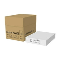 Unbranded 8.5" x 11" 3-Hole Punch Copy Paper 20 lbs. 92 Brightness 500 Sheets/Ream 5 Reams/Carton