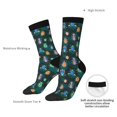 thumbnail image 4 of Logiee Bright ladybugs Print Adult Socks for Men & Women,Calf Socks, Ankle Socks,Boots Socks,Breathable Casual Sock,Unisex Crew Socks, 4 of 6