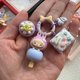 thumbnail image 2 of Nuevo POP BEAN Diy Labubu Molly Skullpanda llavero pequeño hecho a mano de color rosa, adornos para bolsos de lujo, colgante para teléfono para regalo de Navidad, 2 of 5