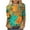Orange Tops for Women_k, variant on CYMMPU Basic Tees Plus Size Tunic Tops Shirts Business Work Blouses Summer Fall Vintage Crewneck Floral Printed 3/4 Length Sleeve 2025 Clothes for Women White S